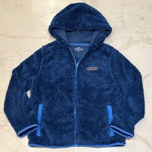 Vineyard Vines Cozy Blue Fleece Hoodie for Kids